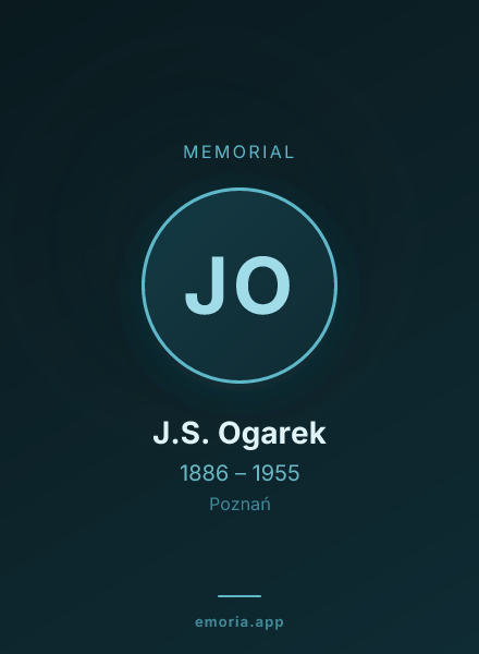 Memorial portrait of J.S. Ogarek