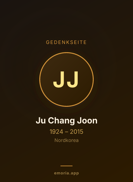 Gedenkportrait von Ju Chang Joon