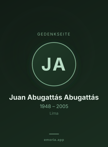 Gedenkportrait von Juan Abugattás Abugattás