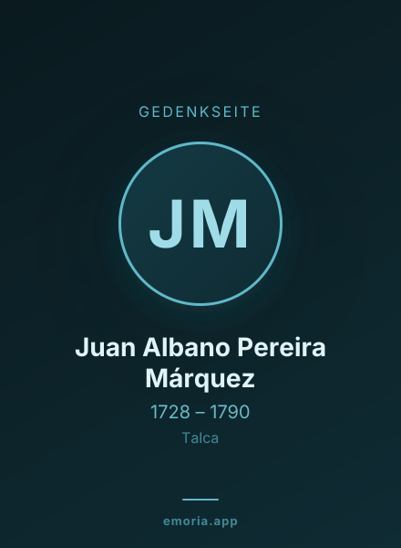 Gedenkportrait von Juan Albano Pereira Márquez
