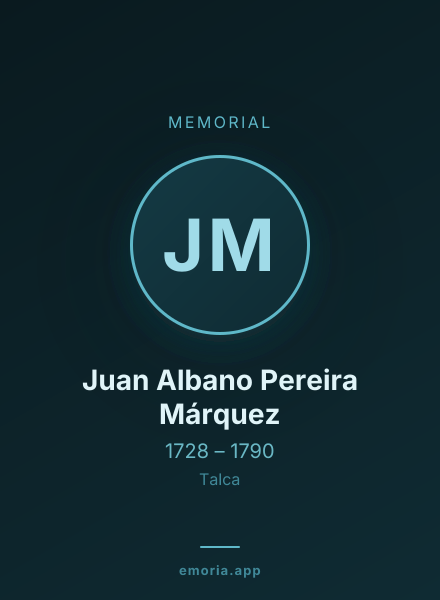 Memorial portrait of Juan Albano Pereira Márquez