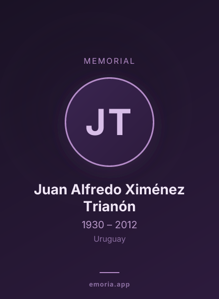 Memorial portrait of Juan Alfredo Ximénez Trianón