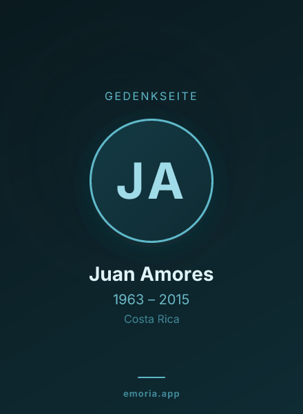 Gedenkportrait von Juan Amores