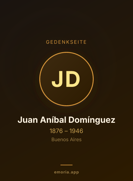 Gedenkportrait von Juan Aníbal Domínguez