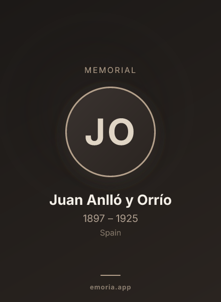 Memorial portrait of Juan Anlló y Orrío