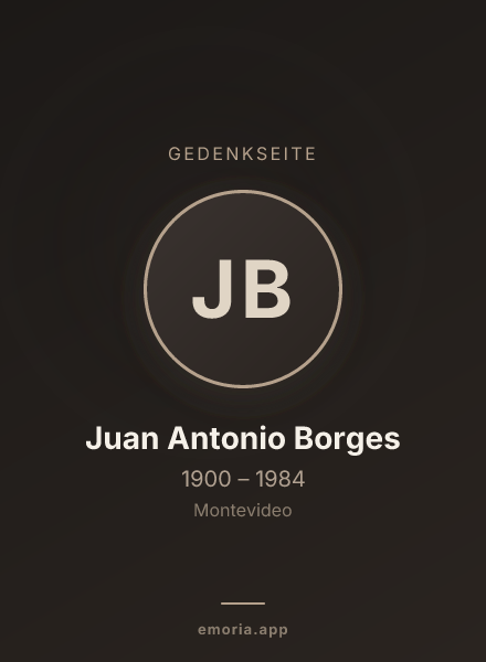 Gedenkportrait von Juan Antonio Borges