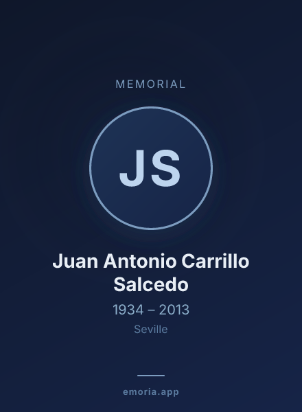 Memorial portrait of Juan Antonio Carrillo Salcedo