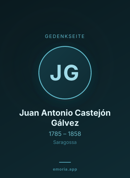 Gedenkportrait von Juan Antonio Castejón Gálvez