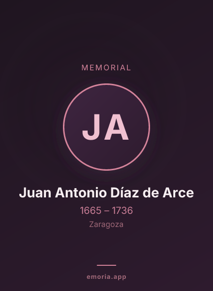 Memorial portrait of Juan Antonio Díaz de Arce