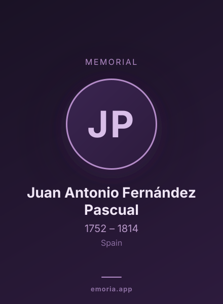 Memorial portrait of Juan Antonio Fernández Pascual