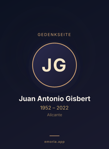 Gedenkportrait von Juan Antonio Gisbert