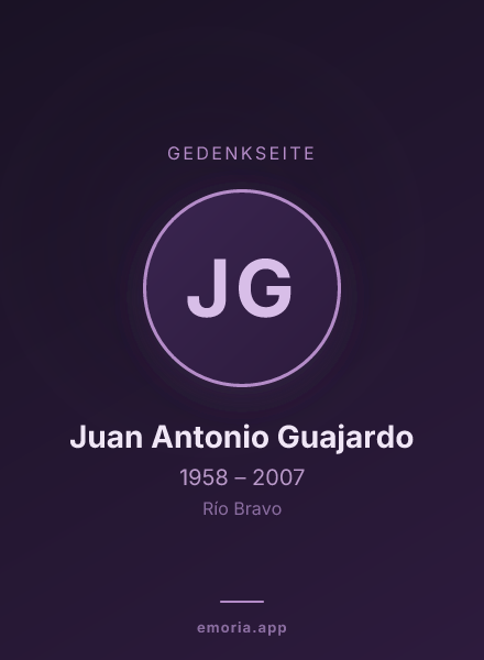 Gedenkportrait von Juan Antonio Guajardo