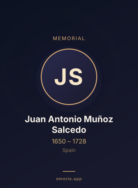 Memorial portrait of Juan Antonio Muñoz Salcedo