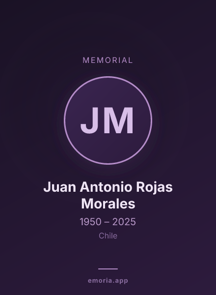 Memorial portrait of Juan Antonio Rojas Morales