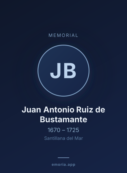 Memorial portrait of Juan Antonio Ruiz de Bustamante