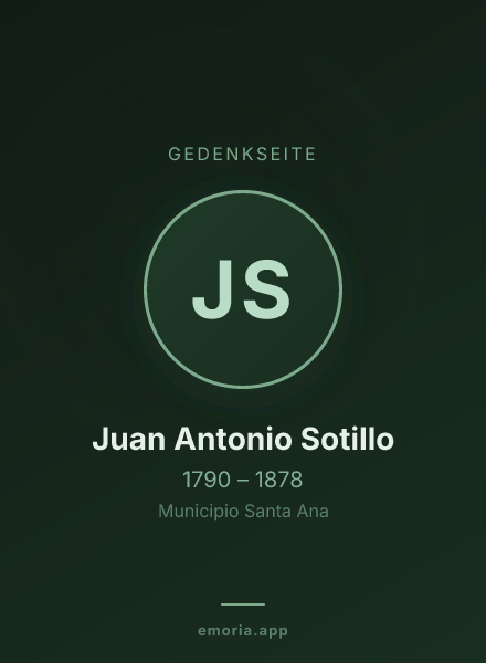 Gedenkportrait von Juan Antonio Sotillo