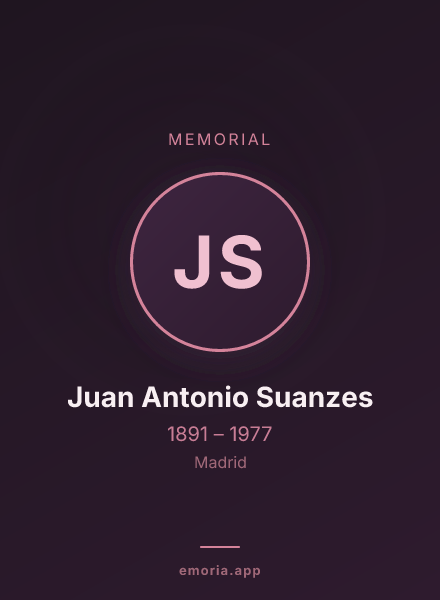 Memorial portrait of Juan Antonio Suanzes