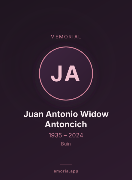 Memorial portrait of Juan Antonio Widow Antoncich