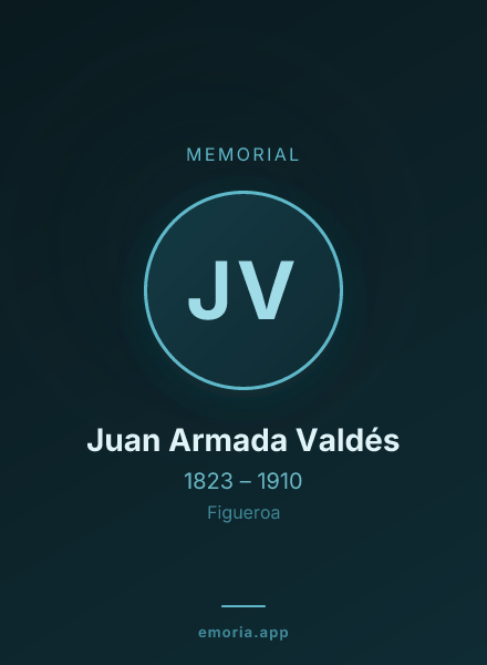 Memorial portrait of Juan Armada Valdés