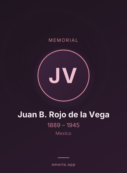 Memorial portrait of Juan B. Rojo de la Vega