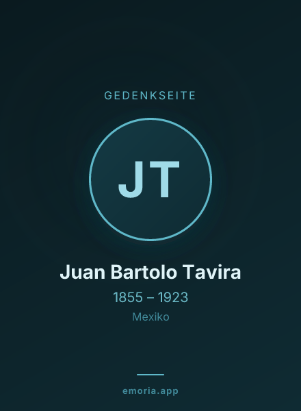 Gedenkportrait von Juan Bartolo Tavira