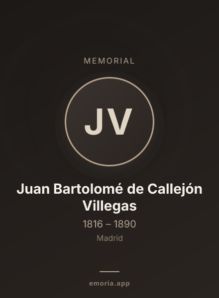 Memorial portrait of Juan Bartolomé de Callejón Villegas
