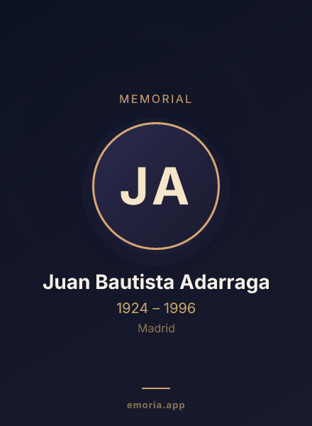 Memorial portrait of Juan Bautista Adarraga