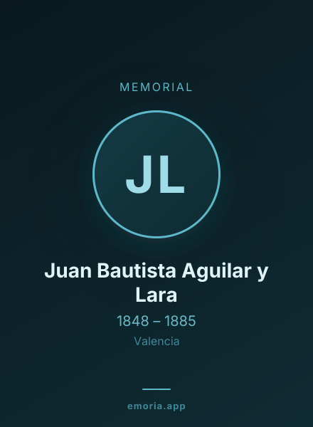 Memorial portrait of Juan Bautista Aguilar y Lara