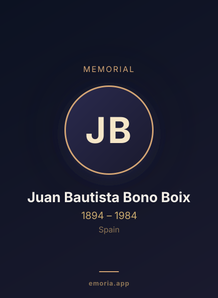 Memorial portrait of Juan Bautista Bono Boix