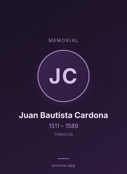 Memorial portrait of Juan Bautista Cardona
