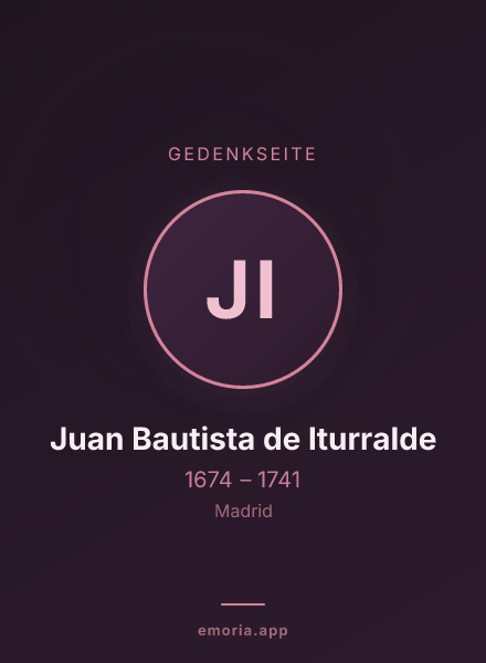 Gedenkportrait von Juan Bautista de Iturralde