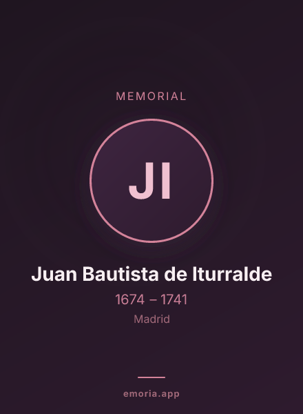 Memorial portrait of Juan Bautista de Iturralde
