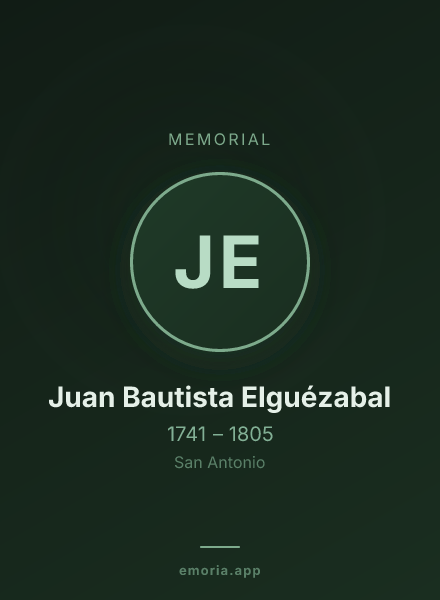 Memorial portrait of Juan Bautista Elguézabal