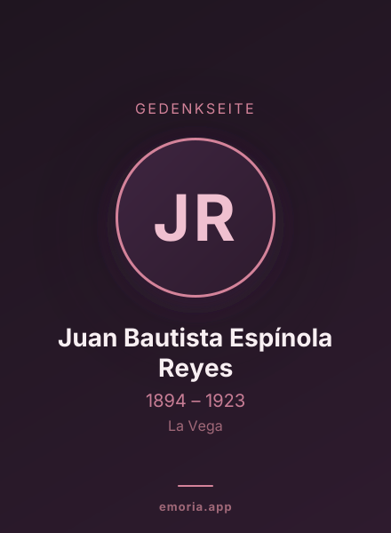 Gedenkportrait von Juan Bautista Espínola Reyes