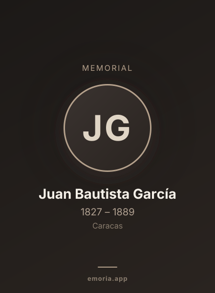 Memorial portrait of Juan Bautista García