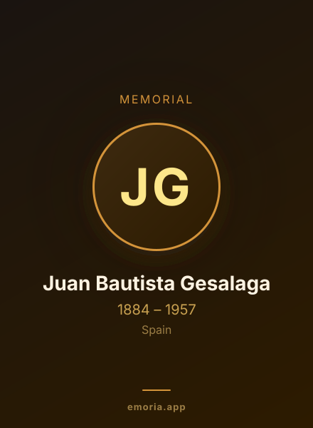 Memorial portrait of Juan Bautista Gesalaga