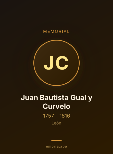 Memorial portrait of Juan Bautista Gual y Curvelo