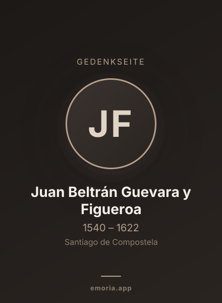 Gedenkportrait von Juan Beltrán Guevara y Figueroa