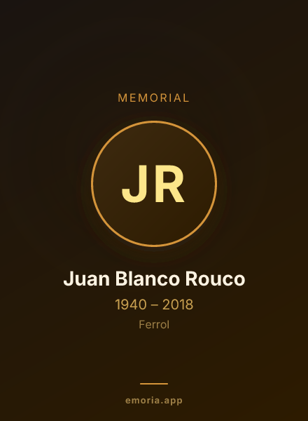 Memorial portrait of Juan Blanco Rouco