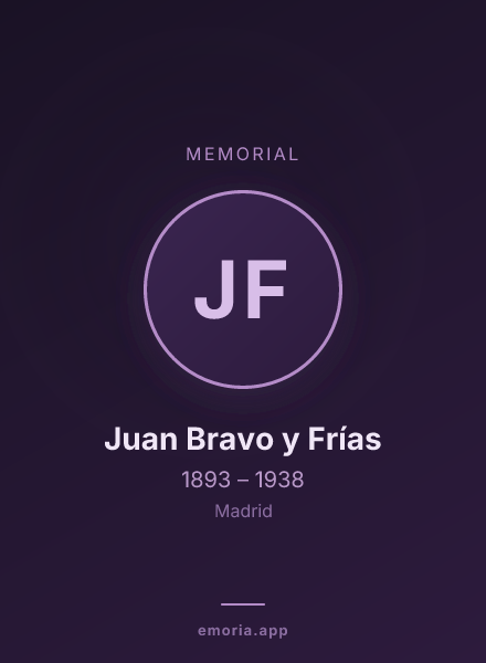 Memorial portrait of Juan Bravo y Frías