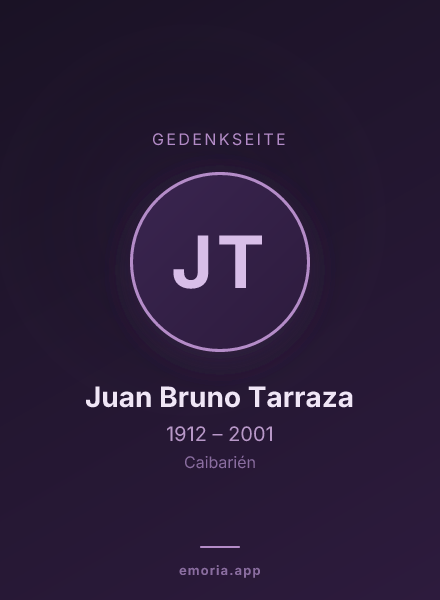Gedenkportrait von Juan Bruno Tarraza