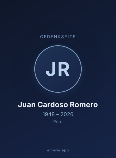 Gedenkportrait von Juan Cardoso Romero