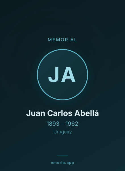 Memorial portrait of Juan Carlos Abellá