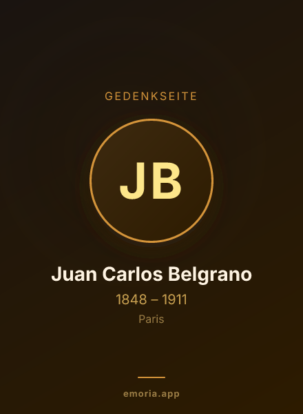 Gedenkportrait von Juan Carlos Belgrano