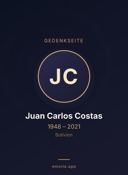 Gedenkportrait von Juan Carlos Costas