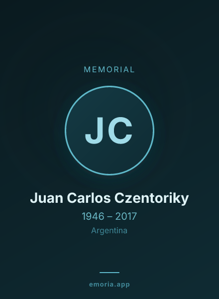 Memorial portrait of Juan Carlos Czentoriky