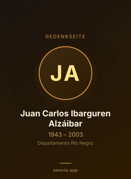 Gedenkportrait von Juan Carlos Ibarguren Alzáibar