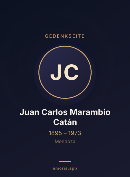 Gedenkportrait von Juan Carlos Marambio Catán