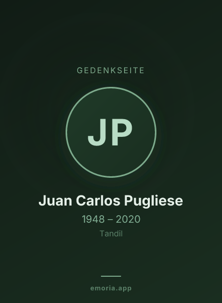 Gedenkportrait von Juan Carlos Pugliese