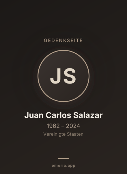 Gedenkportrait von Juan Carlos Salazar